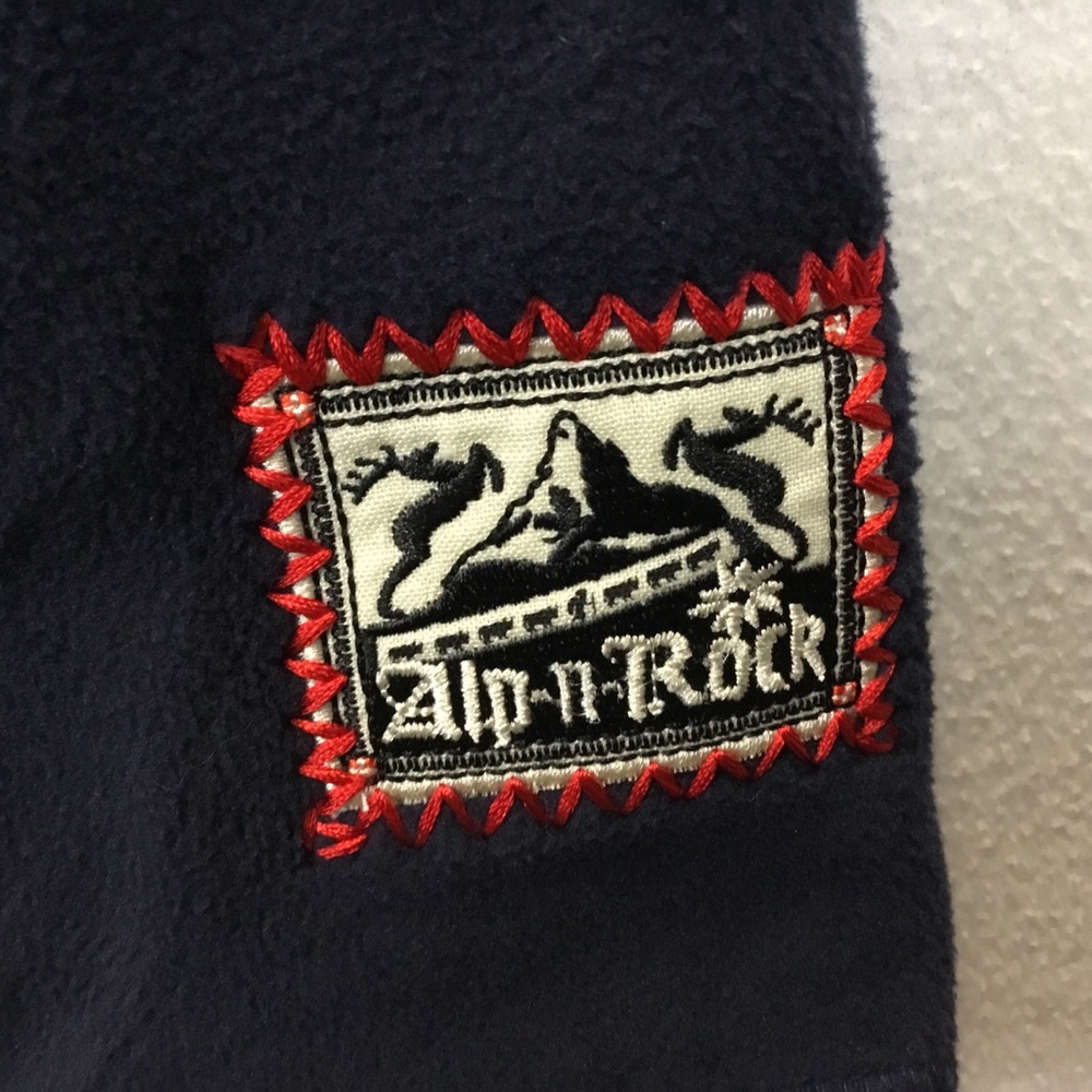 Alp N Rock Embroidered Zip Up Fleece Hoodie Snowflakes Chill Gorpcore Ski Size S - Picture 7 of 13